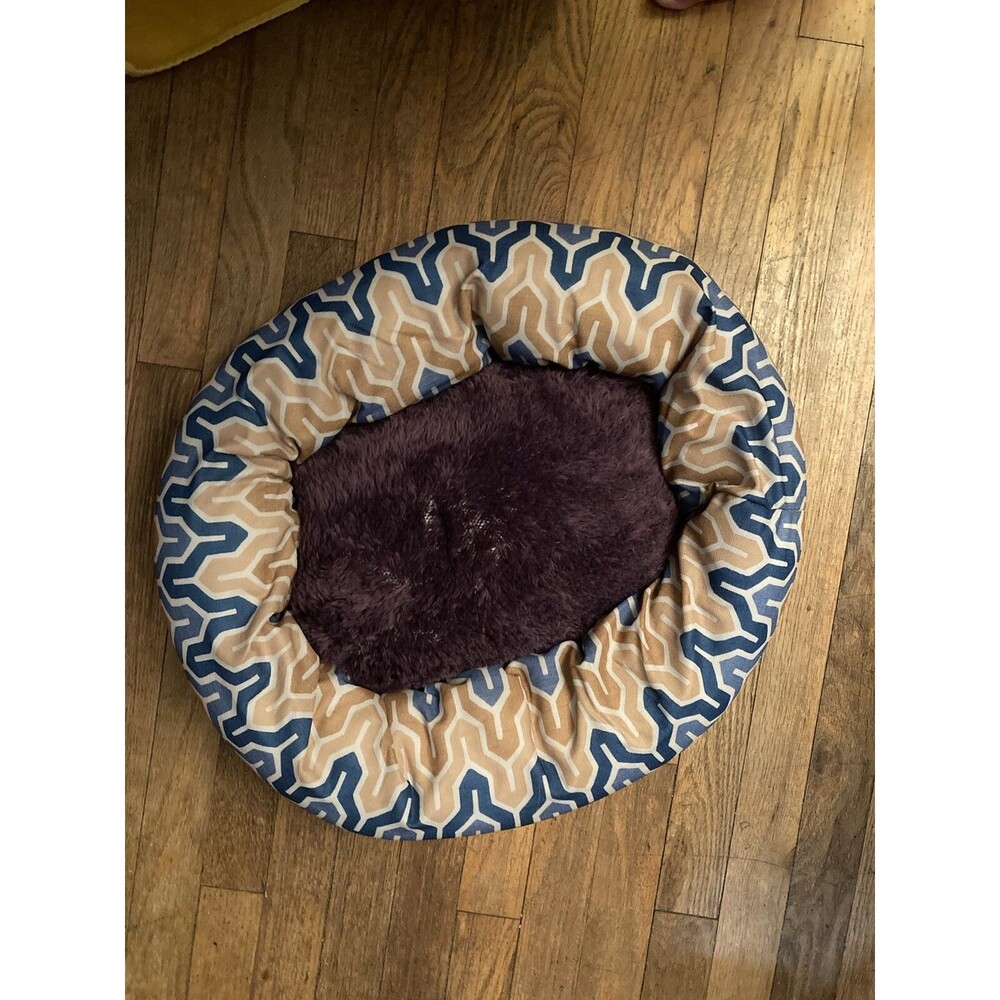 American Plush Textile Heavy Duty Small Medium Pet Bed Dog Cat Reversible Puppy